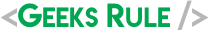 Geeks Rule Logo